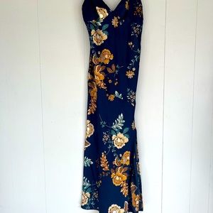 Floral evening dress